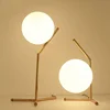 Tonghua New Nordic Morden Loft Glass Shell Metal Table Light Home Decor Reading Lamp with Warm Light in Bedroom Living Room