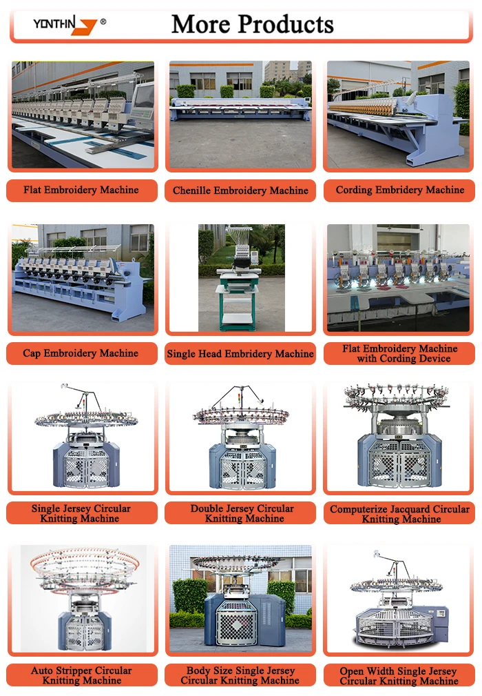 Yonthin Multi Head Flat Computerized Embroidery Machine Prices Large