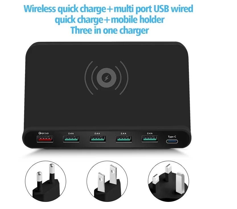 Power Quick Charge 3.0 Wall Charger 10 W 6port Usb Fast Charger