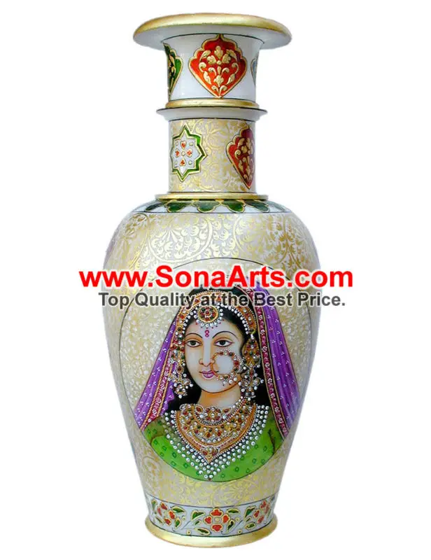 Large Vases With Rajasthan Lady Painting Work Buy A Very