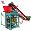 QTJ4-40B auto concrete colour pavement block making machine interlocking bricks making machine