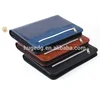 Ring binder Leather padfolio with front zipper