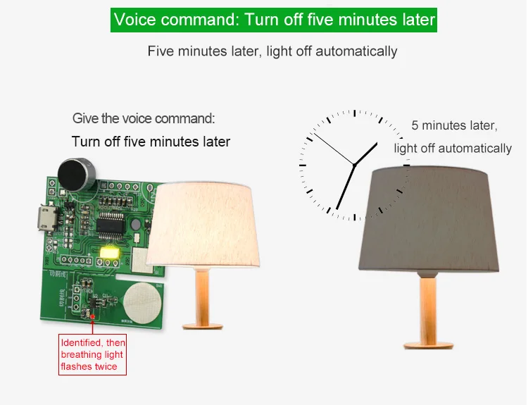 Touch Switch Voice Command Control Speech Recognition