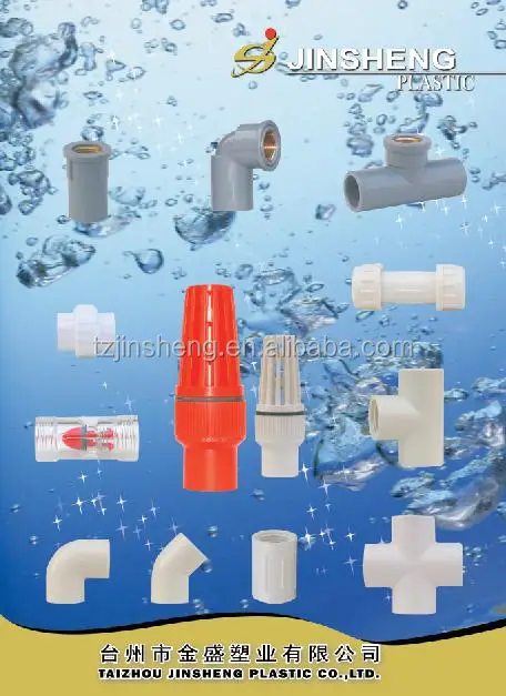 PVC Pipe fitting with brass thread