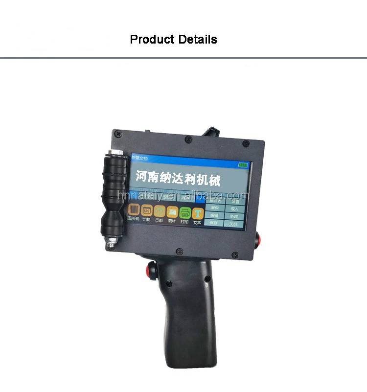 Nataly T3 Handheld Inkjet Qr Code Printer On Wood