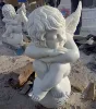 marble figure status Sleeping cute little angel