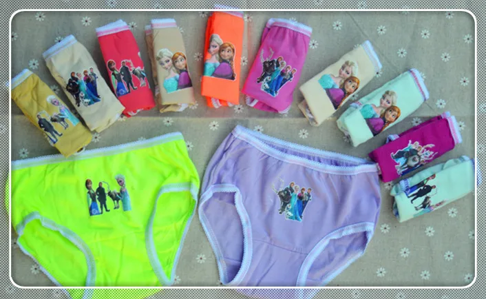 2016 Top Fashion 6pcs lot Girl Underwear Panties Briefs Hot Sale Children Pants Kids Wholesale High