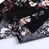 Hot sale cheap floral printed double knit moss crepe fabric composition fabrics