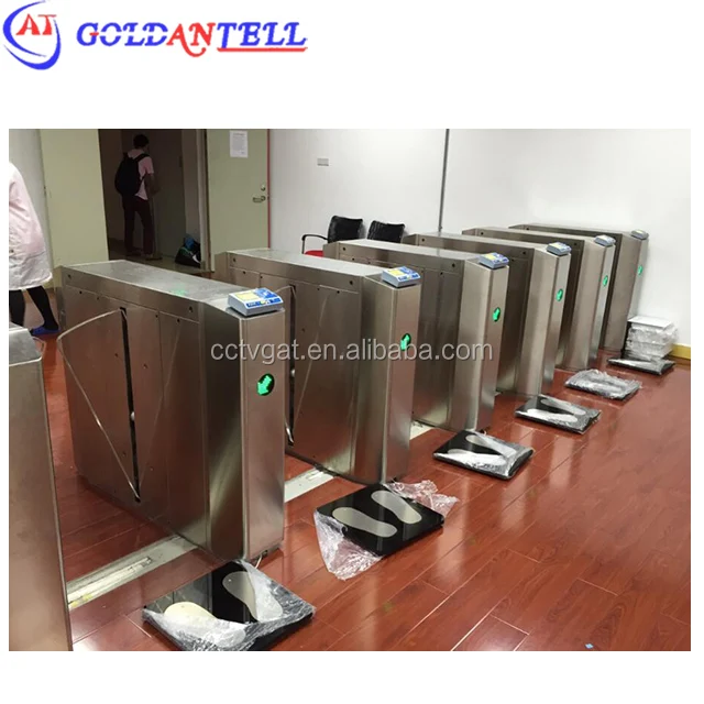 Intelligent QR Code Access Optical Turnstile with IP54 Waterproof 304 Stainless Steel 1200x300x1000mm Security Turnstile Gate