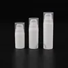 5ml 10ml 15ml white color snap on airless pump bottle cosmetic packaging container plastic lotion bottle