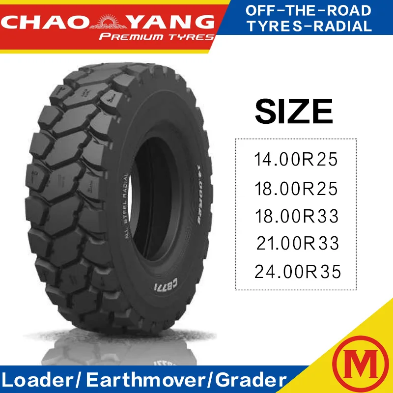 Chaoyang Brand Cb771 1400r25 1600r25 1800r25 1800r33 2100r33 2400r35 ...