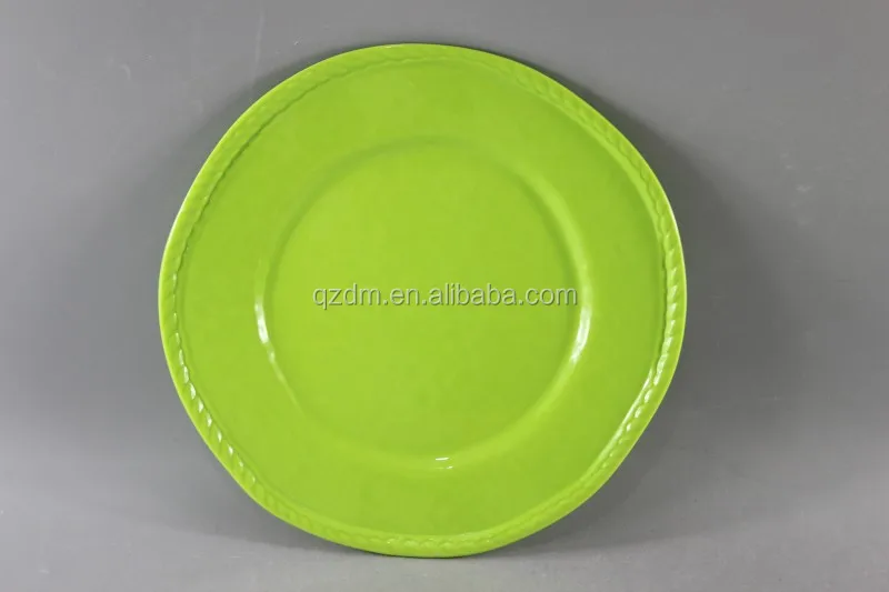 Unbreakable Accidented Melamine Dinner Plate
