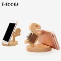 New Wooden Toys Model Mobile Phone Stand Cute Human and Horse Style Holder Lightweight Slim