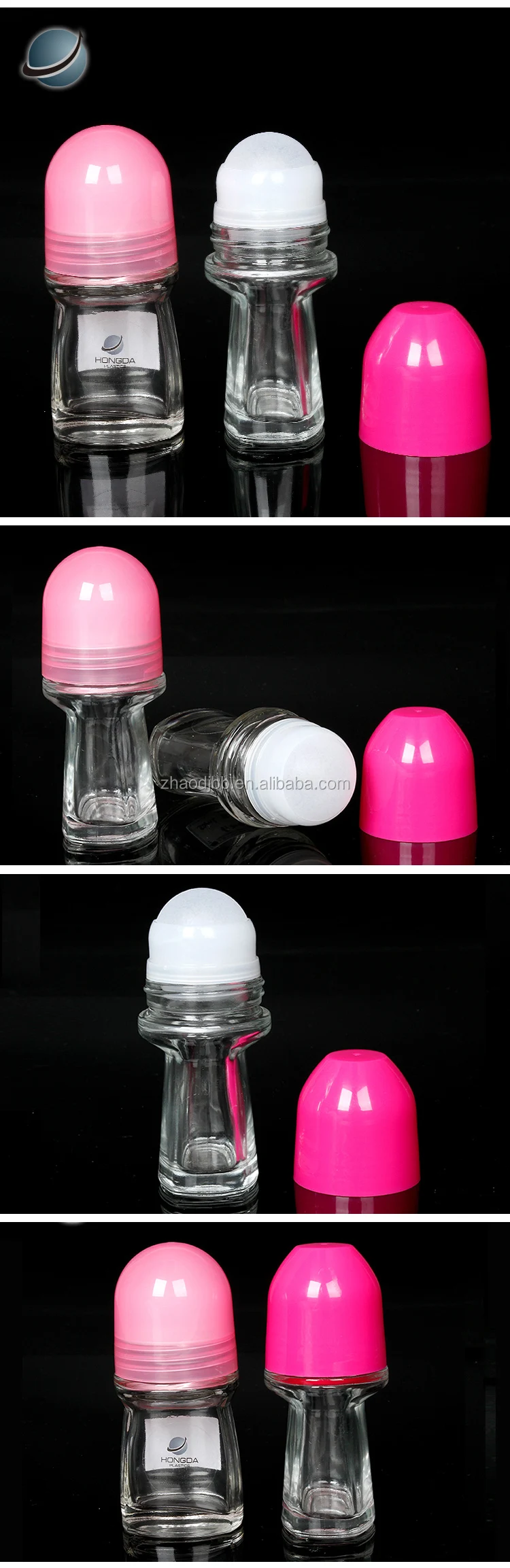 Refillable Roll On Applicator Bottle Reliable Round 50ml Roll On