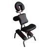 Portable Massage Chair Pu Leather Pad Travel Tattoo Spa Stool w/ Carrying Bag