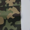 military camouflage PU leather fabric for rain jackets