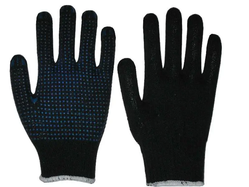 black dot cotton gloves