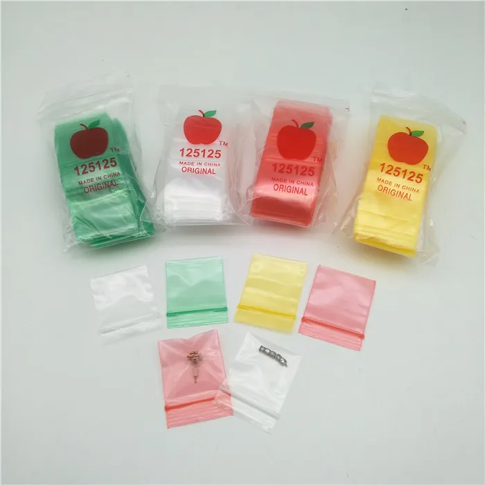 Yurui 125125 2mil 32*32mm Apple Mini Ziplock Baggies Buy 2mil Apple