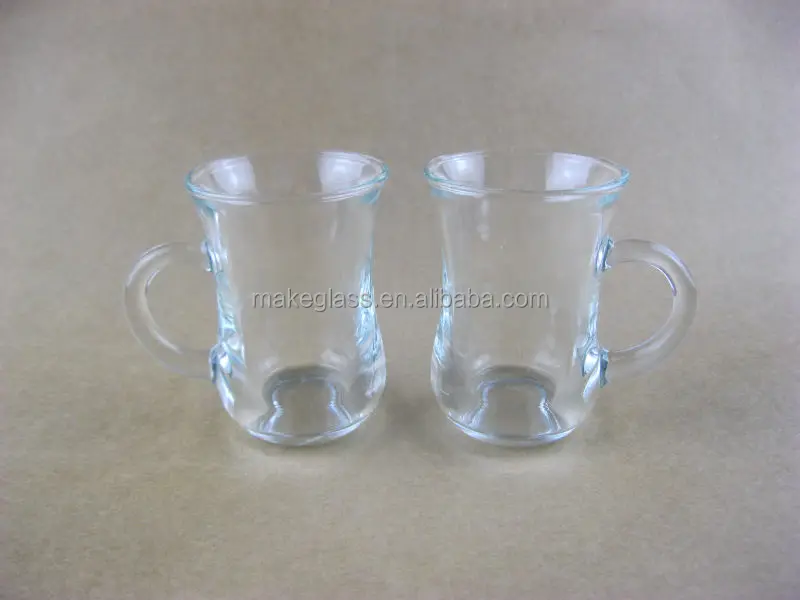 Mini Drinking Glass Cup With Handle,Drinking Glass Cup 100ml,Glassware