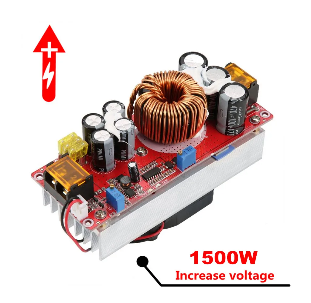 1500W 30A DC-DC Boost Converter Step-up Power Supply Module in 10~60V Out 12~90V Yosoo Health Gear Step Up DC Boost Converter 