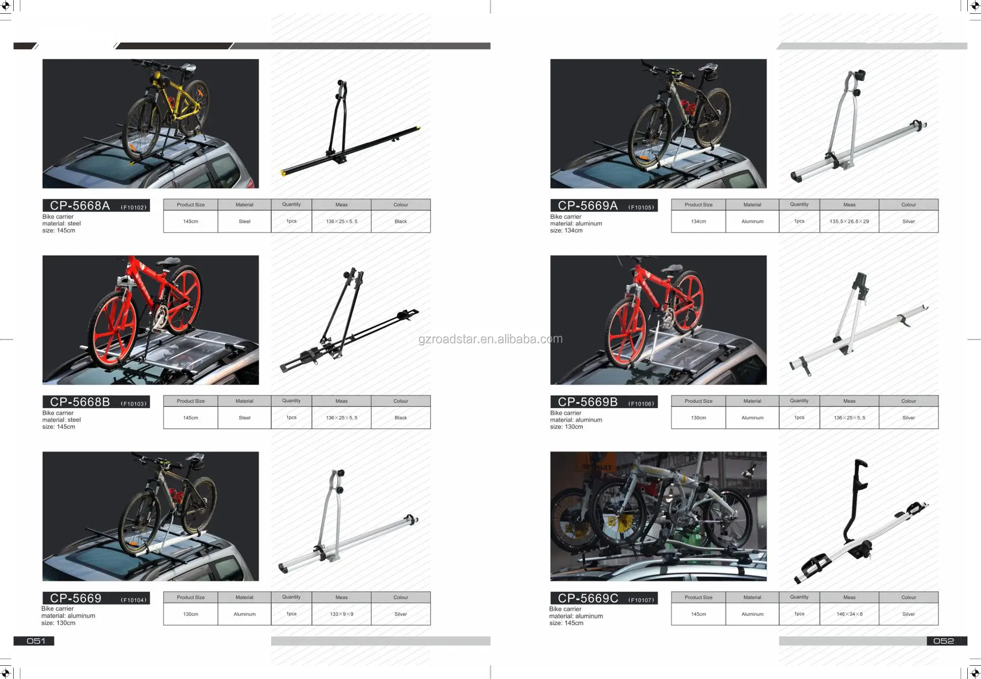 High Quality Bike Carrier Roof Racks For Universal Car With Roof Rails / Bicycle Carrier / Bike