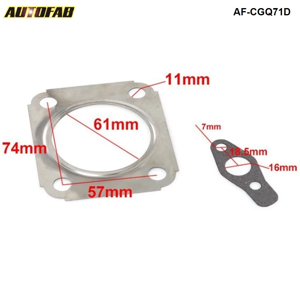 Autofabturbo Gasket Kit 4pcs*10pcs For Mitsubishi Td04 Td05 Turbine Inlet Outlet Oil Outlet Af