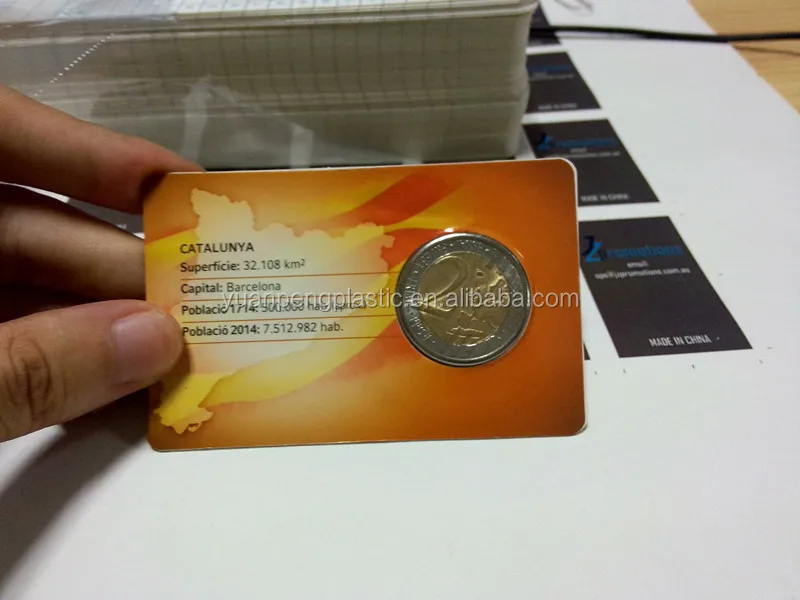 Customized Commemorative Coin Blister Packaging With Insert Card