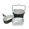 German Style 3-Piece Mess Kit/ Portable Picnic lunch box/Soviet Russian Army Soldier Mess Kit