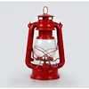 High quality windproof decorative oil lantern Led camping light with metal handle
