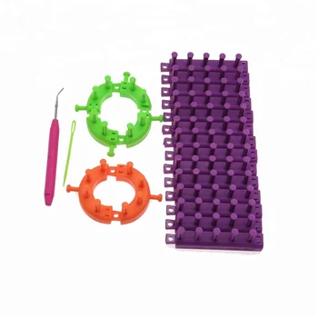 Skc Knitting Rainbow Loom Tool Set With Crochet Hook Buy Crochet Hook Needle Loom Knitting Loom Product On Alibaba Com