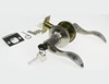 Lever Door Lock Set Security Keyed Handle Lever Lockset, Brushed Satin Nickel Finishing Door Lock