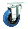 3'4'5'6'8'Blue elastic rubber caster wheel