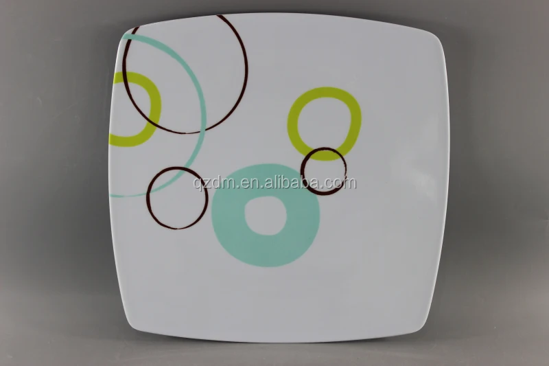 Square Melamine Soup plate Picnic Deep Dishes