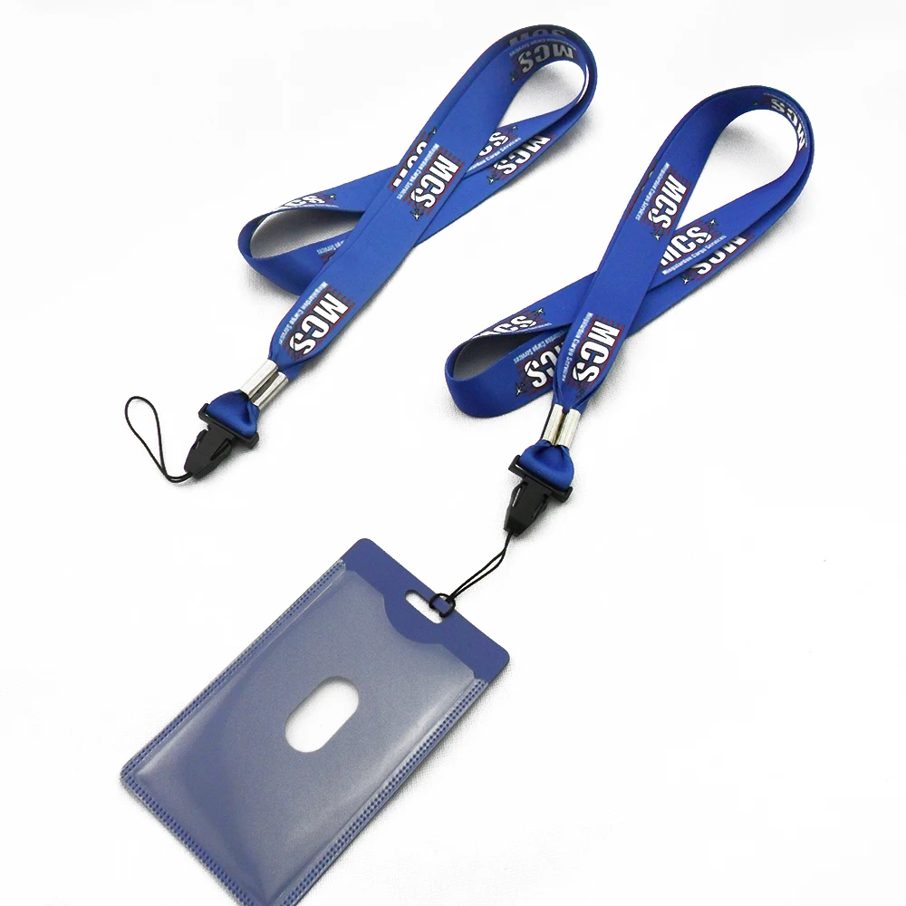 Rope Lanyard Design With Logo Promotion Colorful Polyester Card Holder ...