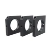 Black anodized aluminum plate cnc machining part with wire cutting process