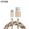 Hot Selling High Quality Tiger Pattern Multicore data cable 4 Core Nylon Braided Usb Cable For Android