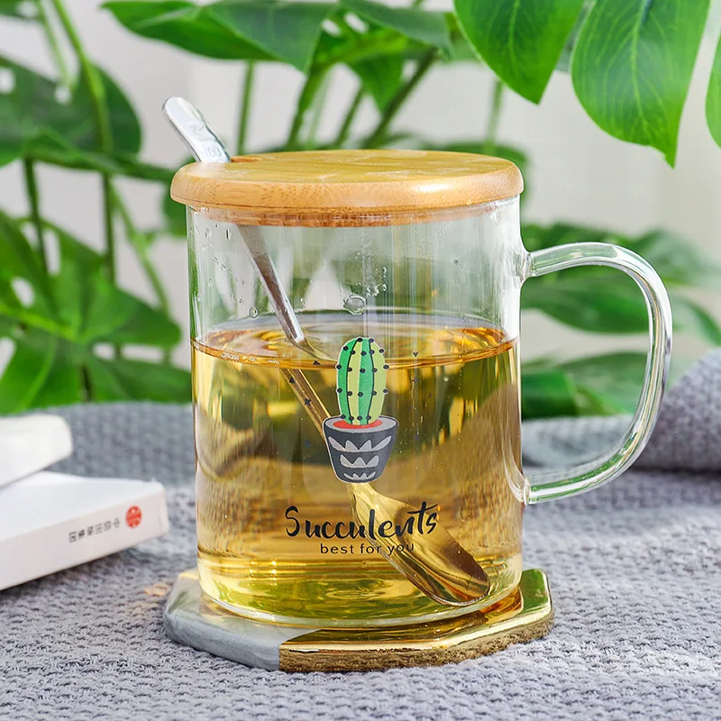 long glass mug