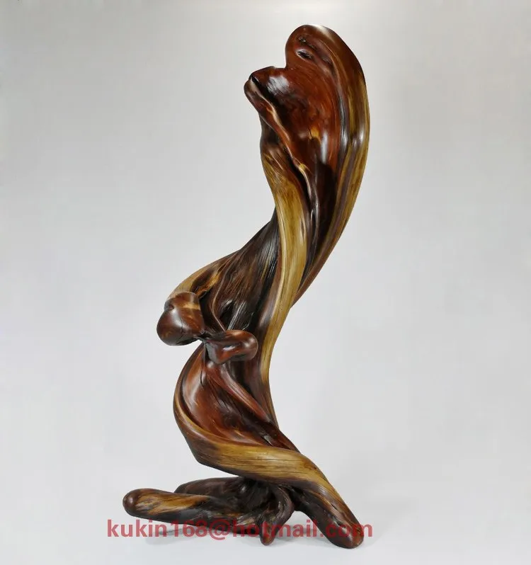 Wood Carving Crafts,Abstract Wood Sculpture,Wooden 