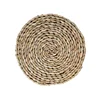 decorative heat resistant round natural seagrass placemats for dinner mats