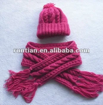 hat and scarf set designer