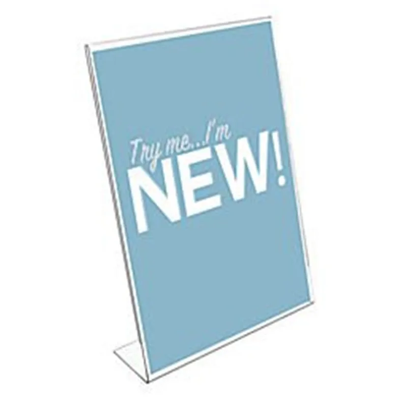 L-shaped Acrylic Poster Menu Holder Perspex Leaflet Display Stands A3 A4 A5 A6 