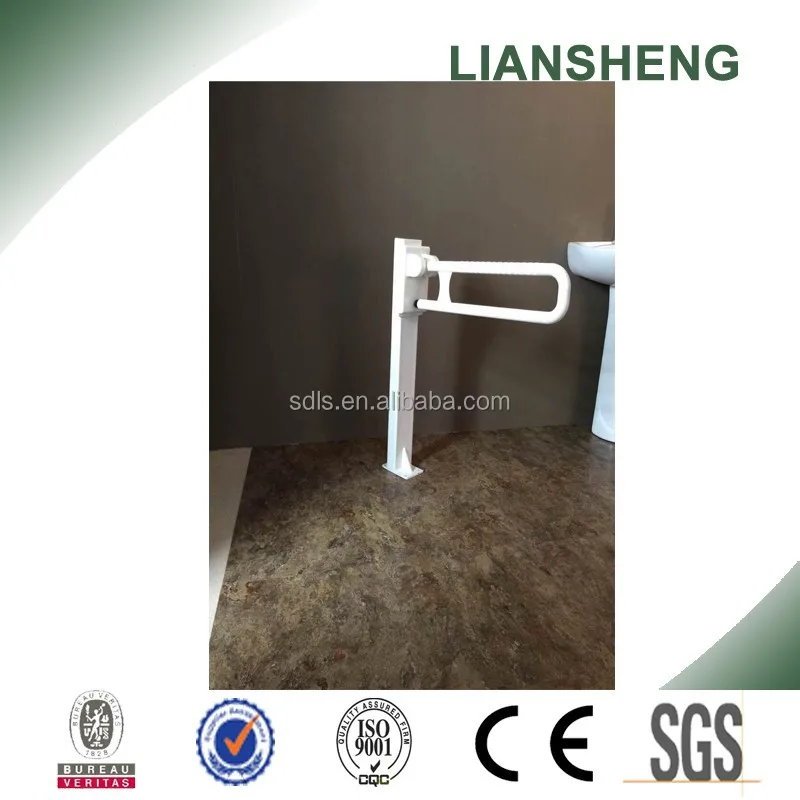 Toilet Folding Grab Bar Floor Mounted Buy Toilet Folding Grab Bar Handle Bar For Disabled Floor Mounted Grab Bar Product On Alibaba Com