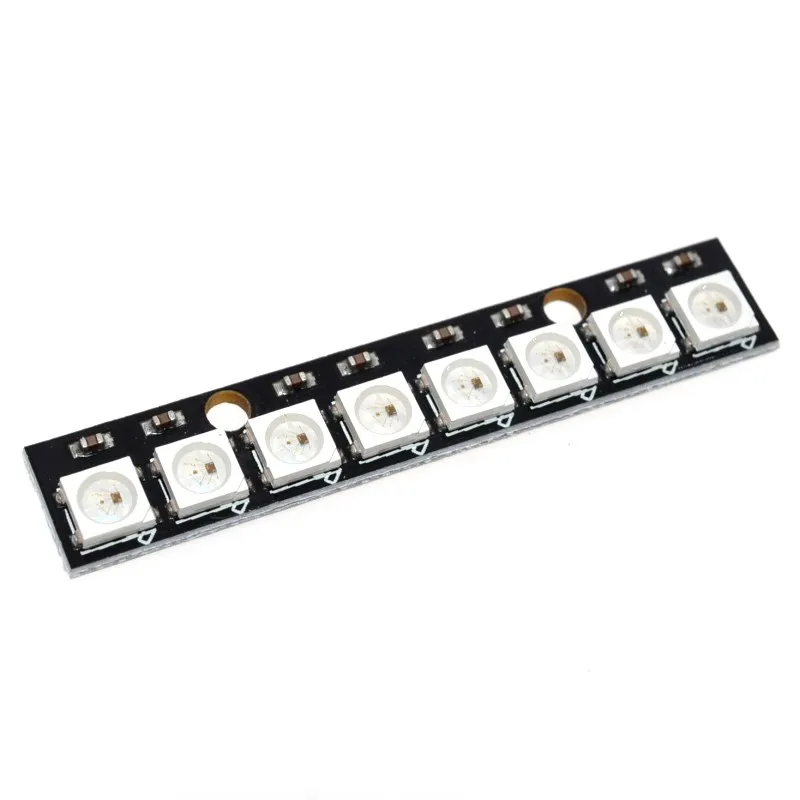 8 channel WS2812 5050 RGB LED lights built-in full color-driven development board 8 Bits