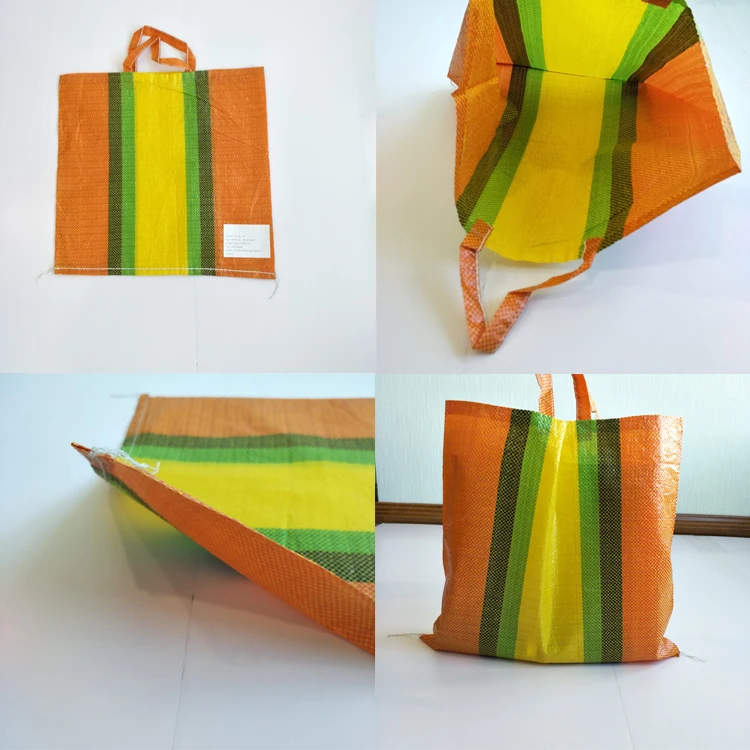 China Pp Woven Bag/sack Color Strip Lattice Bag,Sack,Raffia For ...