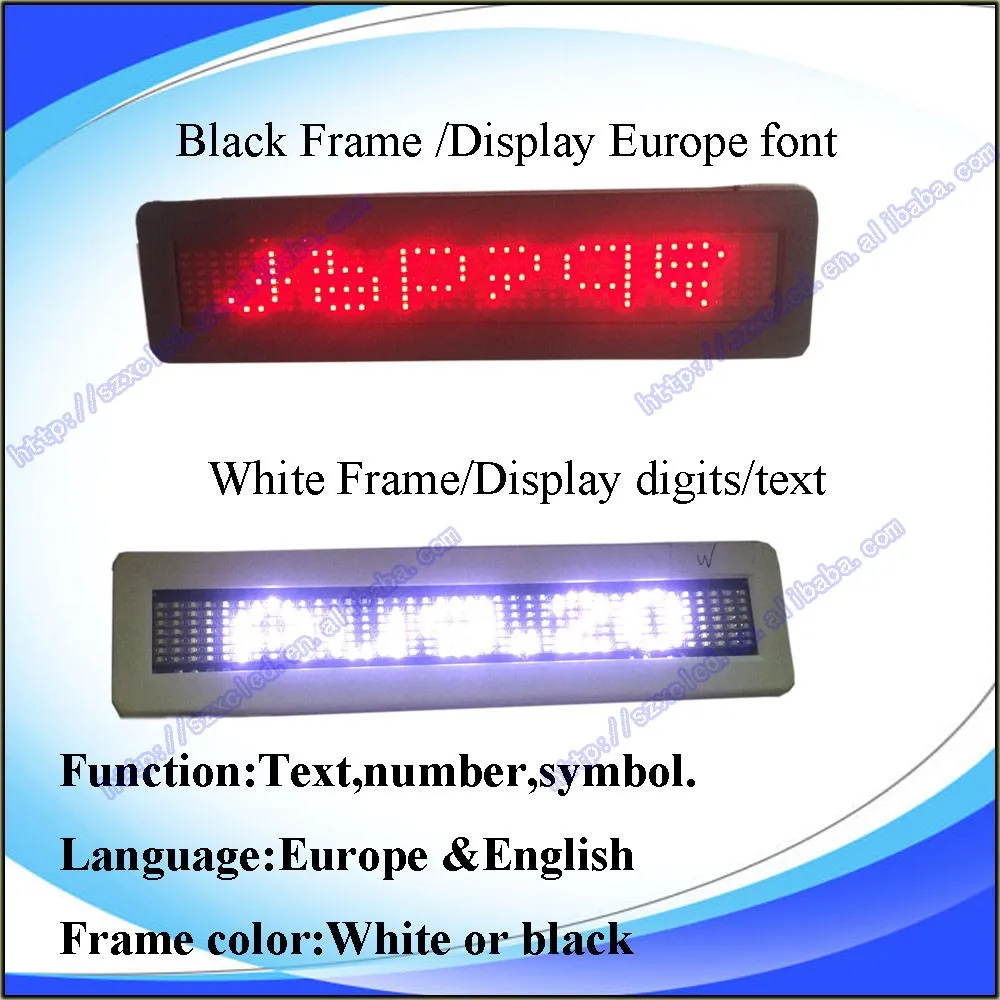 Bluetooth&remote controller Red mini programmable scrolling message advertising led car display screen &indoor advertisement