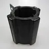 Rubber tubing centralizer with plug