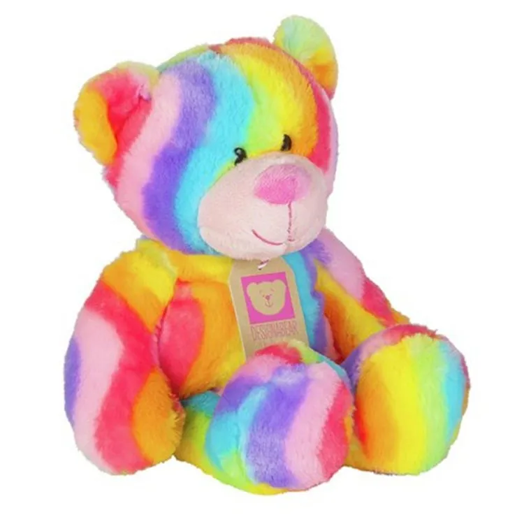 Attractive Colorful Beautiful Rainbow Teddy Bear - Buy Rainbow Teddy Bear Product on Alibaba.com