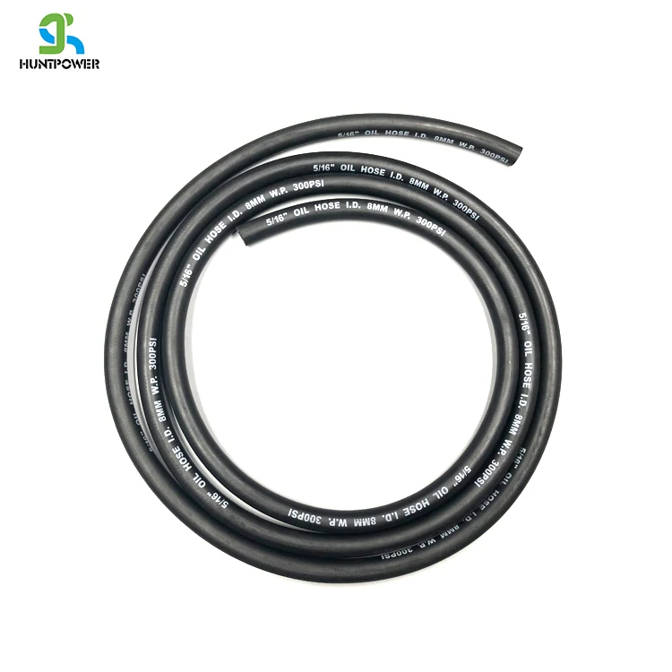 GOMMA Tubo Carburante Tubo Flessibile Intrecciato Nero Motore Olio Acqua Benzina Diesel