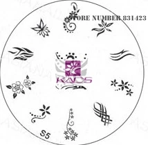 2015 S Series S5 Nail Polish DIY Stamping Plates Stainless Steel plate Nail Art Image Stamp