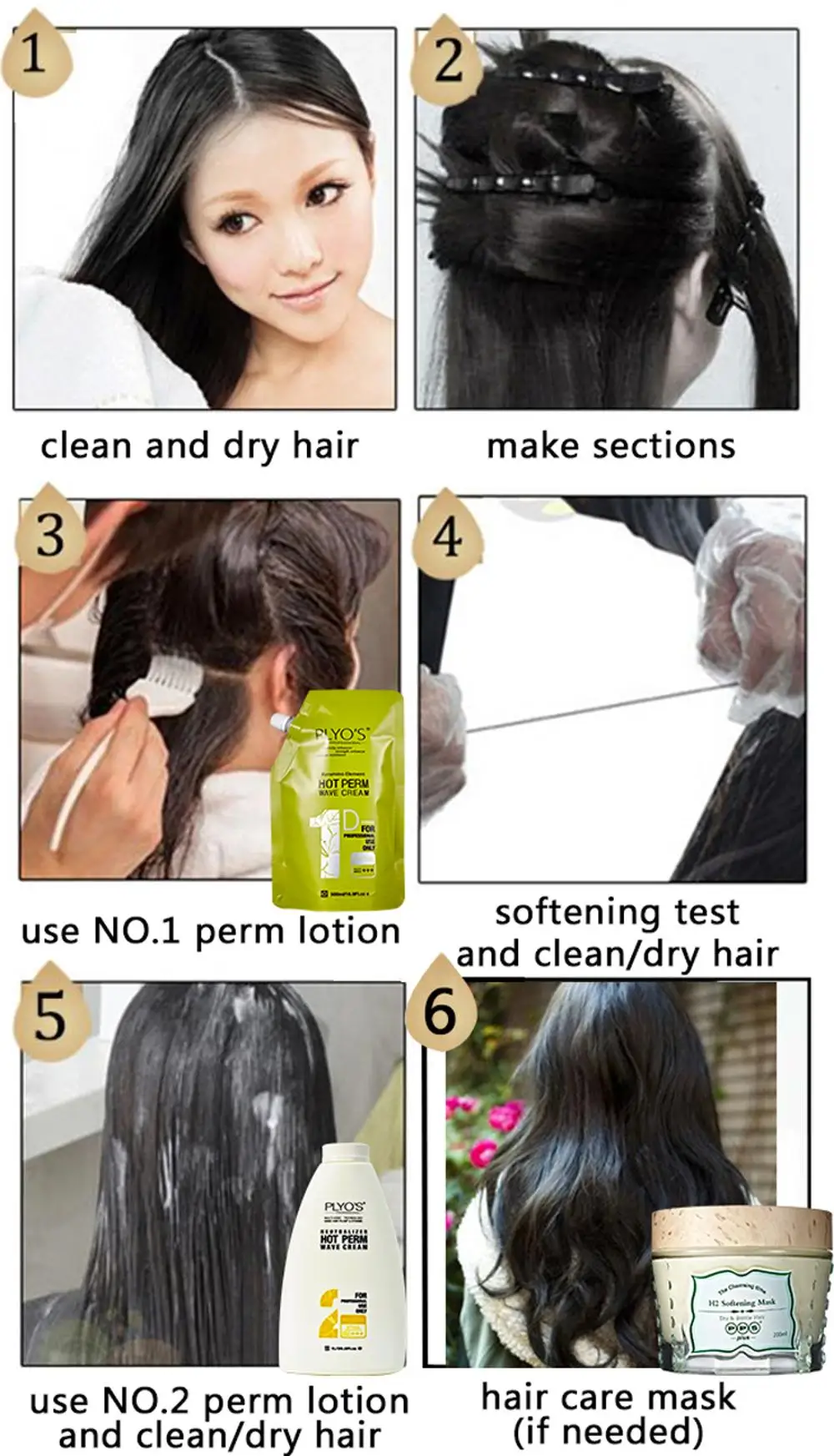 Permanent Hair Straightening Hair Perm Lotion Brands Keratin